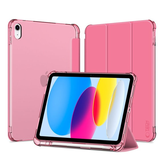 Husă Sc Pen Hybrid pentru iPad 10.9" 10 / 2022 / 11" 11 / 2025, Crystal Magenta, Tech-Protect