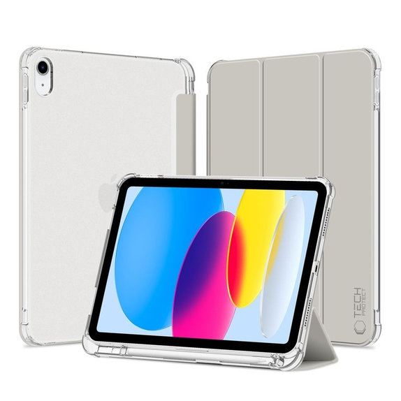 Husă Sc Pen Hybrid pentru iPad 10.9" 10 / 2022 / 11" 11 / 2025, Crystal Silver, Tech-Protect