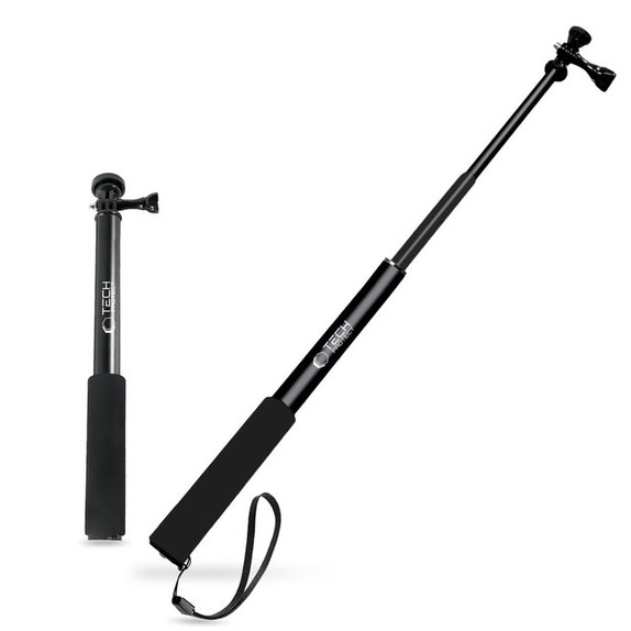 Selfie stick cu trepied GA100 pentru GoPro / DJI / INSTA360, neagră, Tech-Protect