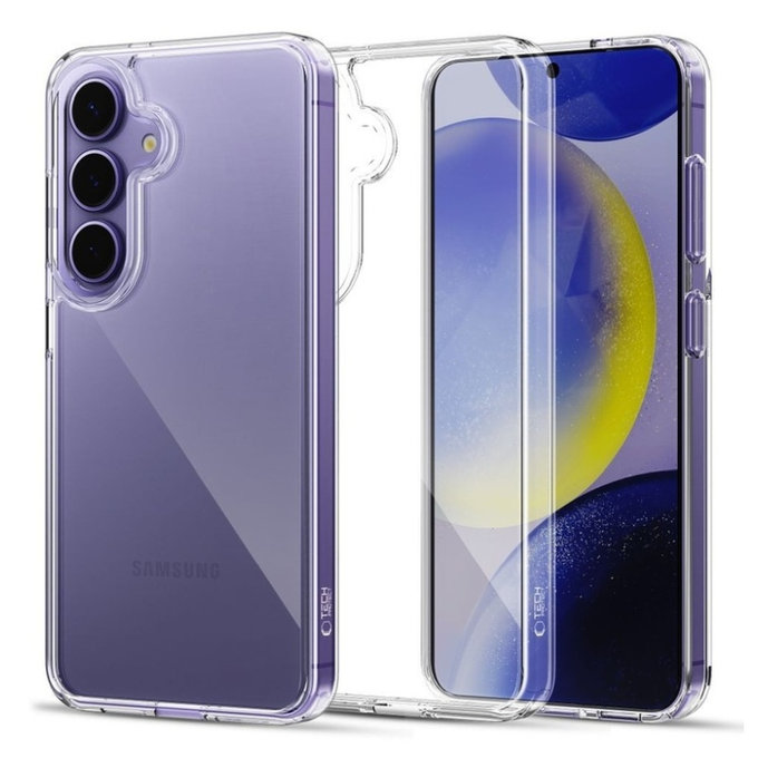 Husă FlexAir Hybrid pentru Galaxy S25, Clear, Tech-Protect