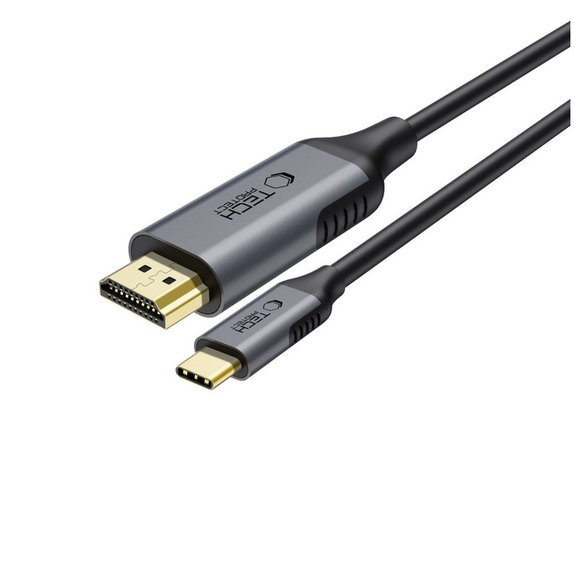 Cablu Ultraboost Cable USB-C / HDMI 2.0 4K 60Hz 180cm, neagră, Tech-Protect