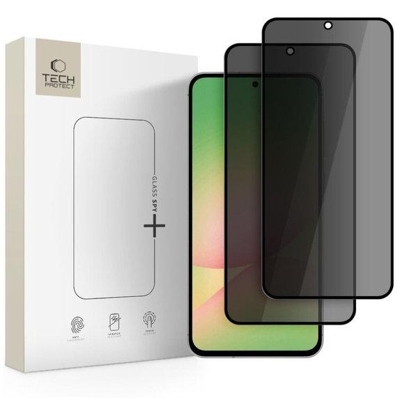 Sticlă securizată Privacy Glass Spy+ 2-PACK pentru Samsung A36 / A56 5G, privacy, Tech-Protect