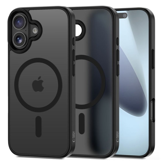 Husă MagMat MagSafe pentru iPhone 17, Matte Black, Tech-Protect