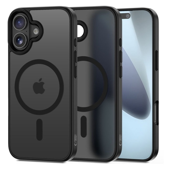 Husă MagMat MagSafe pentru iPhone 17, Matte Black, Tech-Protect