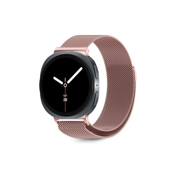 Curea Milaneseband pentru Samsung Watch 8 / 9 / Classic (40 / 44 / 46 mm), Rose Gold, Tech-Protect