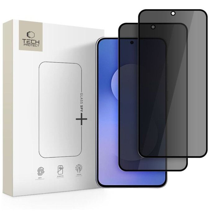 Sticlă securizată Privacy Glass Spy+ 2-PACK pentru Samsung S25 FE, Tech-Protect