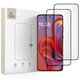 Sticlă securizată Glass Fit+ 2-PACK pentru Motorola Edge 50 Neo / 60 Neo, neagră, Tech-Protect