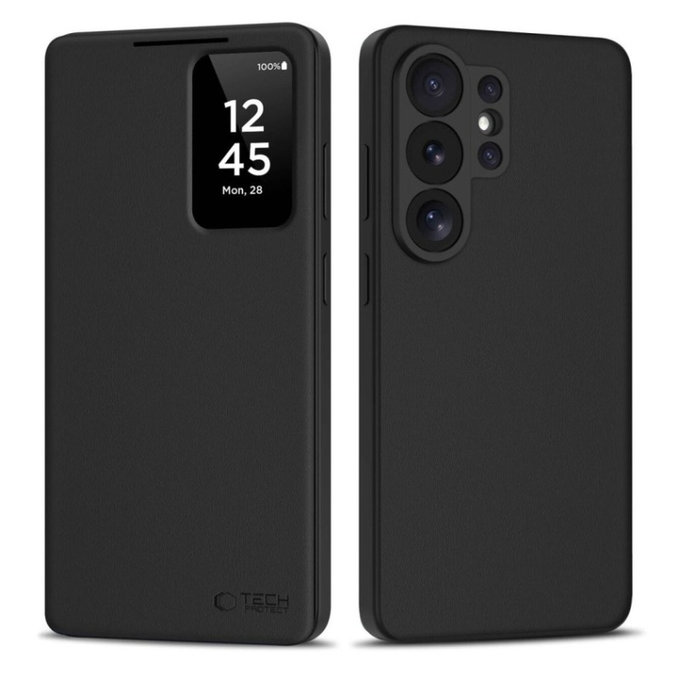 Husă Smart Wallet pentru Samsung S26 Ultra, Matte Black, Tech-Protect