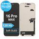 Ecran Soft OLED 120Hz pentru iPhone 16 Pro Max, Sticlă tactilă cu ramă, FixPremium PRO