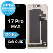 Ecran Soft OLED 120Hz pentru iPhone 17 Pro Max, Sticlă tactilă cu ramă, FixPremium PRO