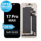Ecran Soft OLED 120Hz pentru iPhone 17 Pro Max, Sticlă tactilă cu ramă, FixPremium PRO