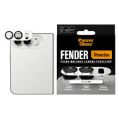 Protecție lentilă Fender pentru iPhone Duo, Alb, PanzerGlass