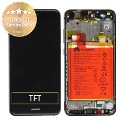 Huawei P10 Lite - Ecran LCD + Sticlă Tactilă + Ramă + Baterie (Graphite Black) - 02351FSG, 02351FSE Genuine Service Pack