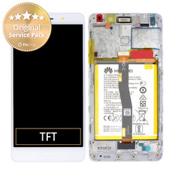 Huawei Honor 6X - Ecran LCD + Sticlă Tactilă + Ramă + Baterie (Gold, Silver) - 02351ADQ Genuine Service Pack