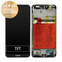 Huawei P Smart FIG-L31 - Ecran LCD + Sticlă Tactilă + Ramă + Baterie (Black) - 02351SVJ, 02351SVD, 02351SVK Genuine Service Pack