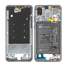 Huawei P20 - Ramă Mijlocie + Baterie (Midnight Blue) - 02351VTM, 02351WKH Genuine Service Pack