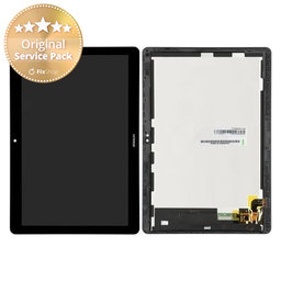 Huawei MediaPad T3 10 - Ecran LCD + Sticlă Tactilă + Ramă (Space Grey) - 02351SYF, 02351JGD, 02351JGC Genuine Service Pack