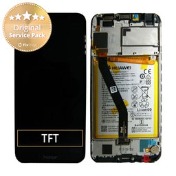 Huawei Honor 7A - Ecran LCD + Sticlă Tactilă + Ramă + Baterie (Black) - 02351WDU Genuine Service Pack