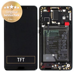 Huawei Mate 10 - Ecran LCD + Sticlă Tactilă + Ramă + Baterie (Black) - 02351QAH Genuine Service Pack