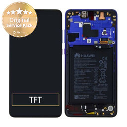 Huawei Mate 20 - Ecran LCD + Sticlă Tactilă + Ramă + Baterie (Twilight) - 02352FRA Genuine Service Pack