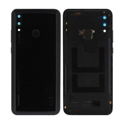 Huawei P Smart (2019) - Carcasă Baterie + Senzor de Amprentă (Midnight Black) - 02352HTS Genuine Service Pack