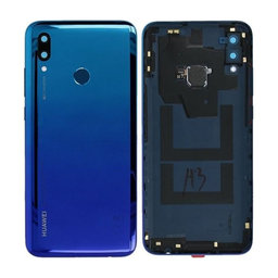 Huawei P Smart (2019) - Carcasă Baterie + Senzor de Amprentă (Aurora Blue) - 02352HTV, 02352JFD Genuine Service Pack