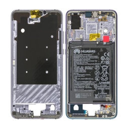 Huawei P20 - Ramă Mijlocie + Baterie (Twilight) - 02351WMP Genuine Service Pack