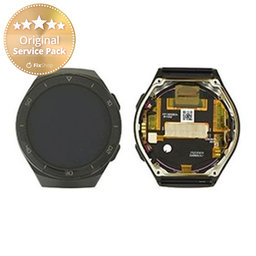 Huawei Watch GT2e Hector-B19R - Ecran LCD + Sticlă Tactilă + Ramă (Graphite Black) - 02353MSK Genuine Service Pack