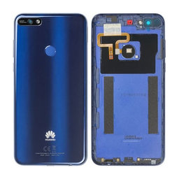 Huawei Y7 Prime (2018) - Carcasă Baterie + Sticlă Cameră Spate (Blue) - 97070THH Genuine Service Pack