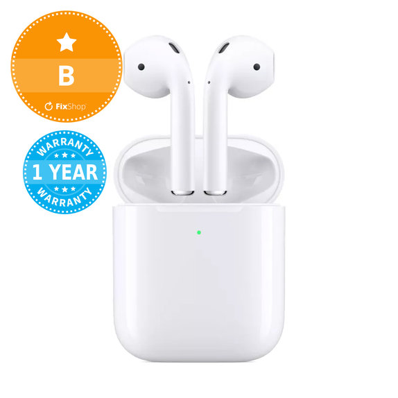 Apple AirPods (2nd Gen) cu carcasa wireless B Recondiționat