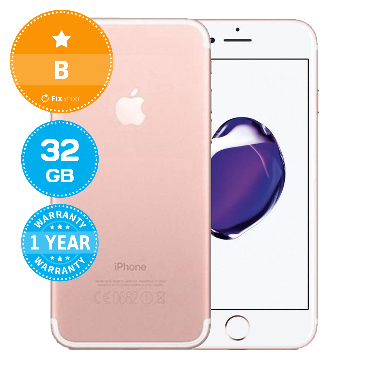iPhone 7 ローズゴールド 32GB Apple iPhone 7 Rose Gold 32GB B Recondiționat | FixShop