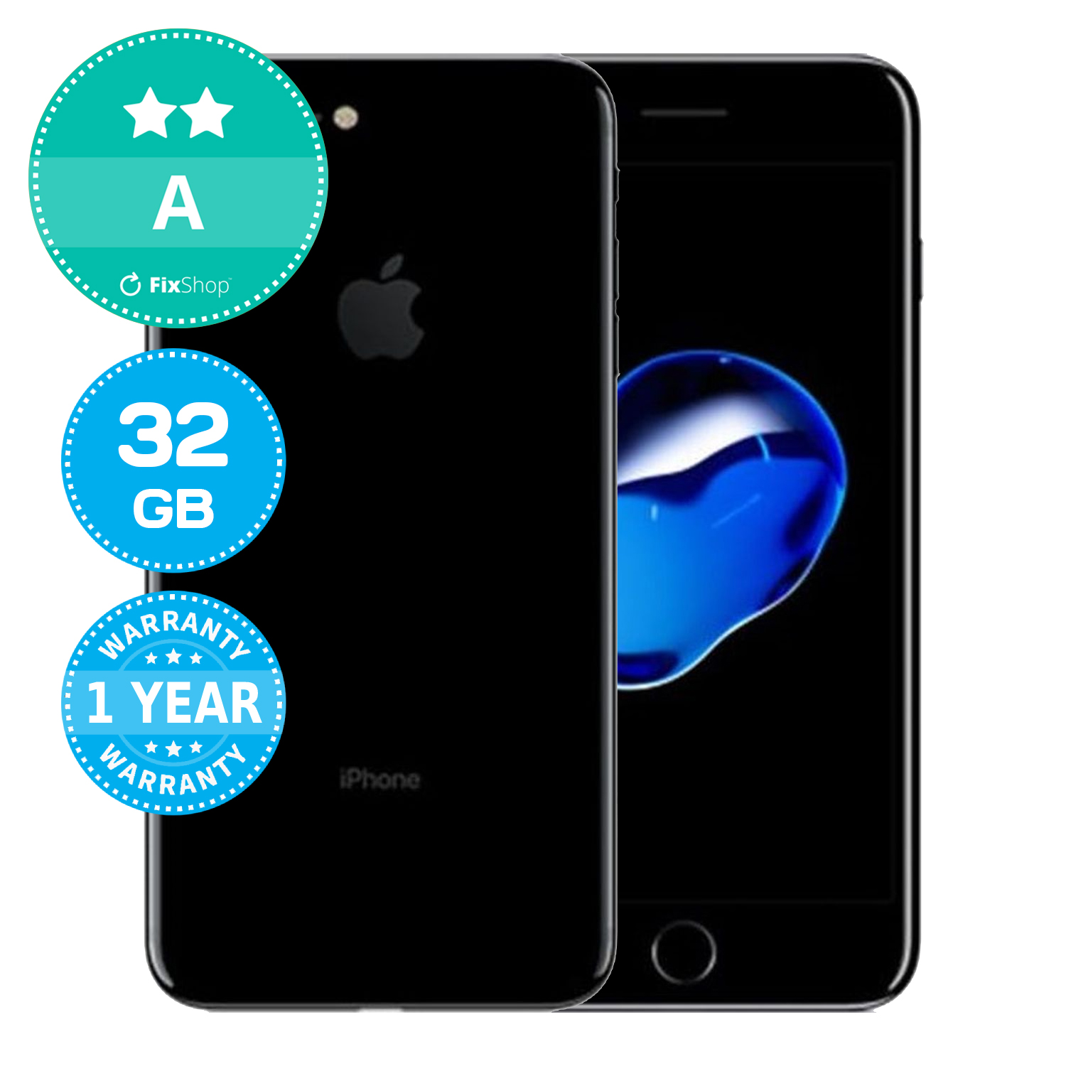 iphone7Plus  アイホン Apple iPhone 7 Plus Jet Black 32GB A Recondiționat | FixShop