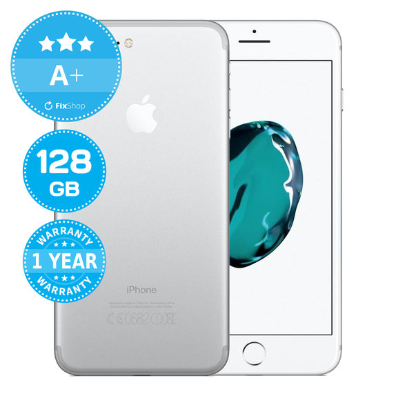 Apple iPhone 7 Plus Silver 128GB A+ Recondiționat