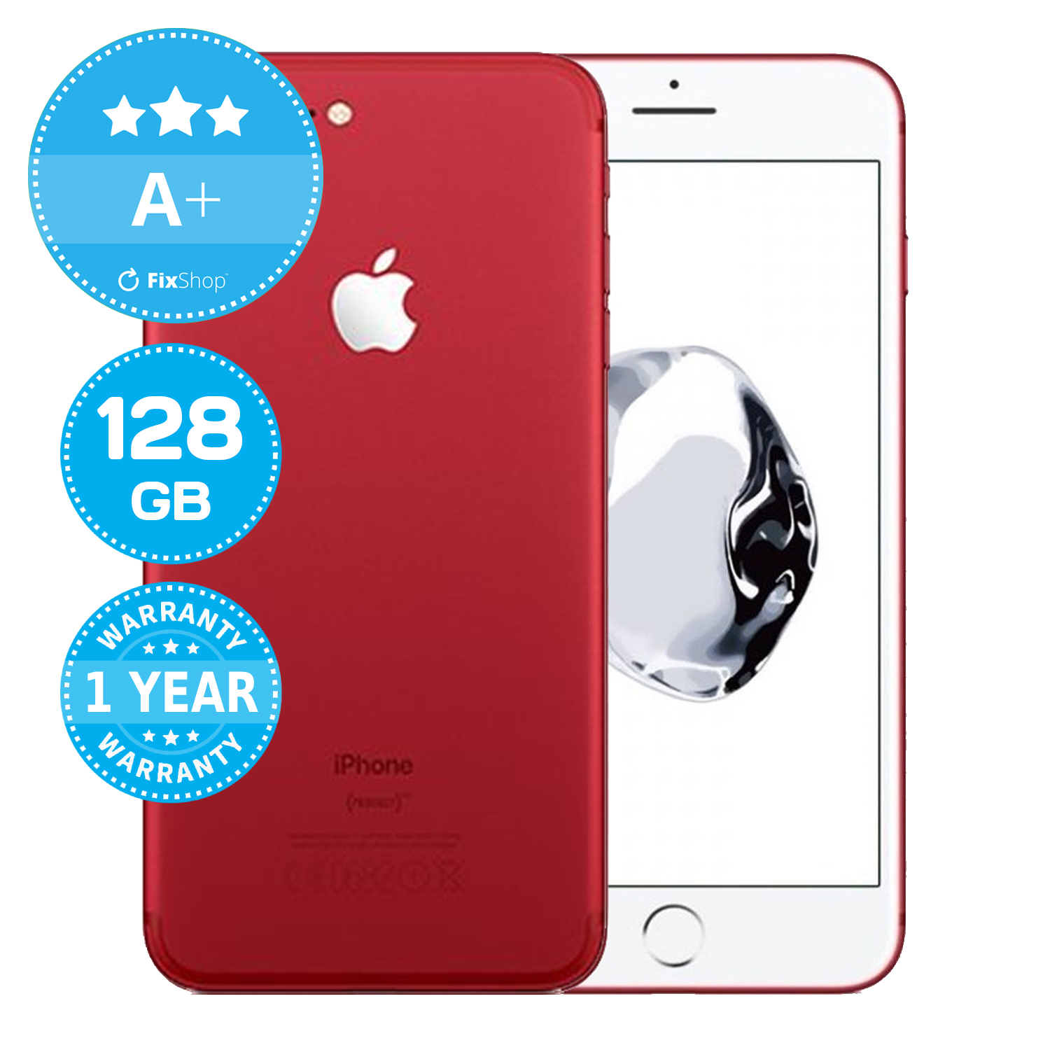 【取引終了】iPhone 7 Plus Red 128 GB SIMフリー iPhone7 Plus中古販売(SIMフリー/10台)｜安くて安心の【にこスマ】