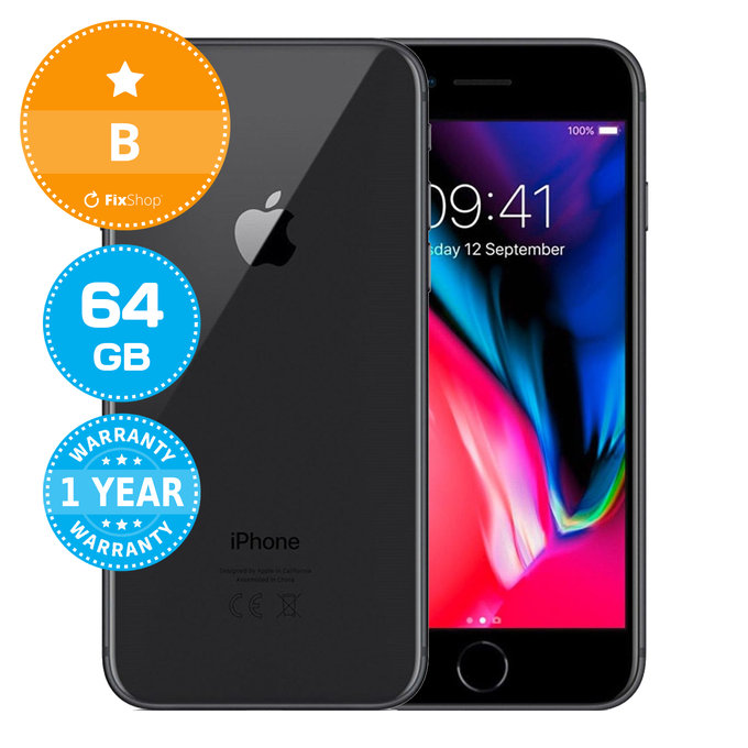 Apple iPhone 8 Space Gray 64GB B Recondiționat