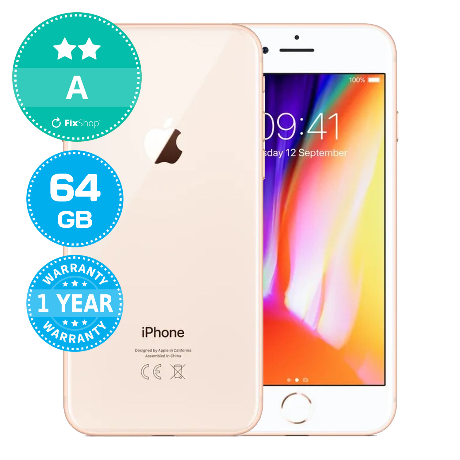 Apple iPhone 8 Gold 64GB A Recondiționat | FixShop