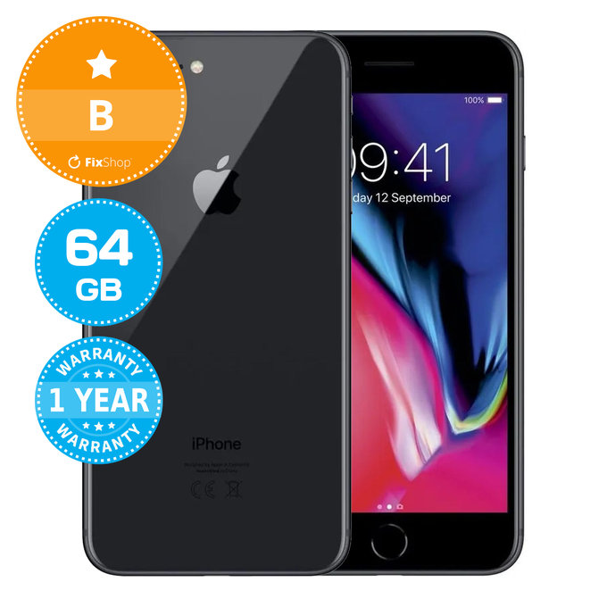 Apple iPhone 8 Plus Space Gray 64GB B Recondiționat