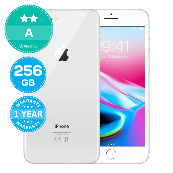 Apple iPhone 8 Plus Silver 256GB A Recondiționat