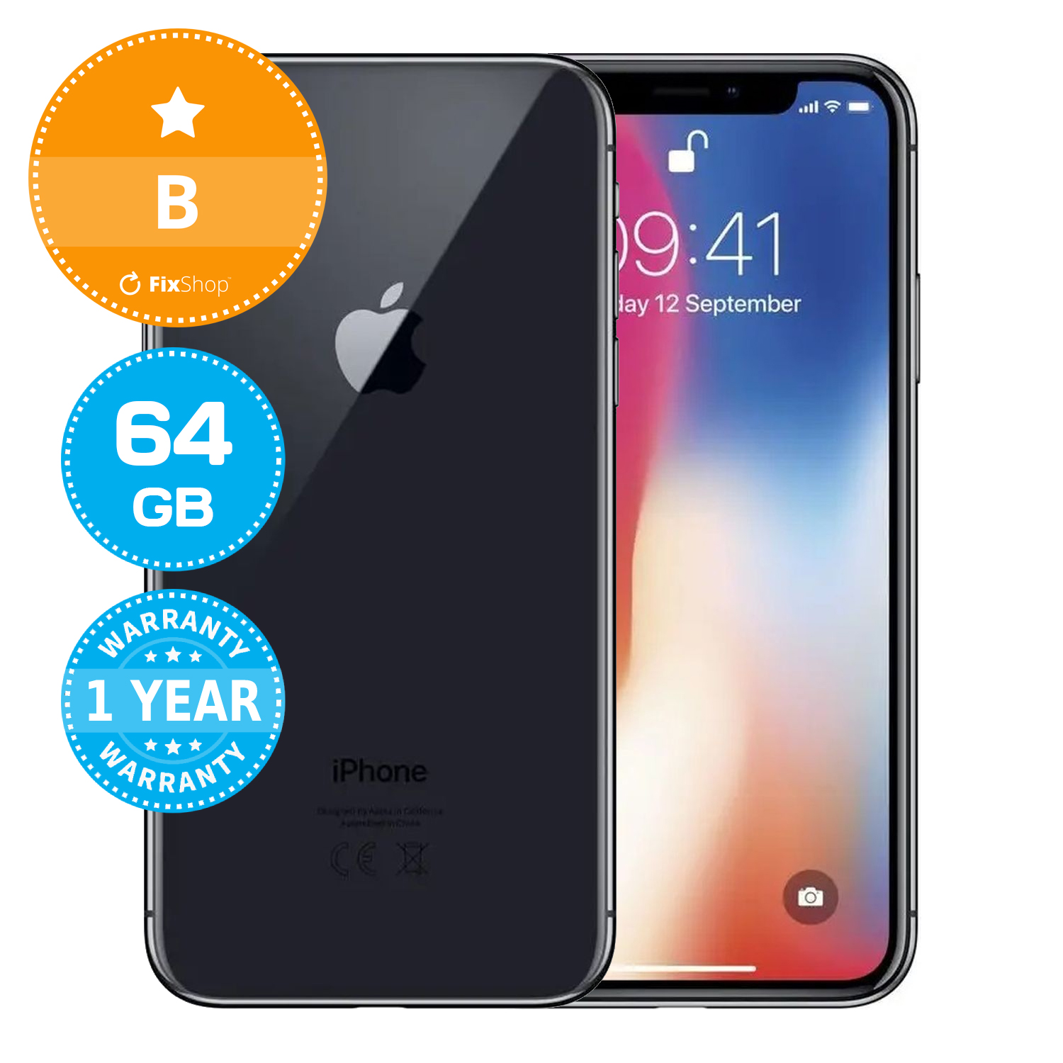Apple iPhone X ブラック 64GB Telefon mobil Apple iPhone X, 64GB, 4G, Space Grey - eMAG.ro