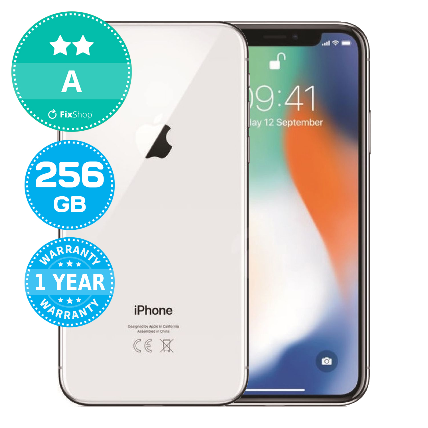 Apple iPhone X Silver 256GB A Recondiționat | FixShop