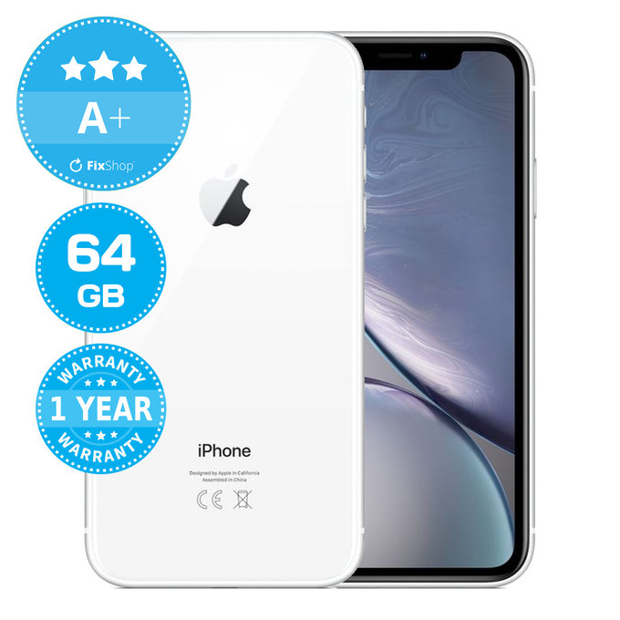 Apple iPhone XR White 64GB A+ Recondiționat