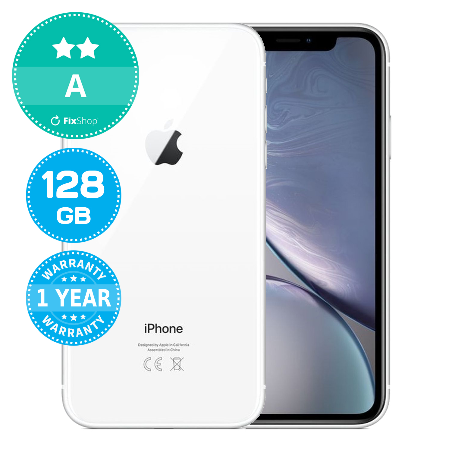 Apple iPhone XR ホワイト 本体 Apple iPhone XR White 128GB A Recondiționat | FixShop