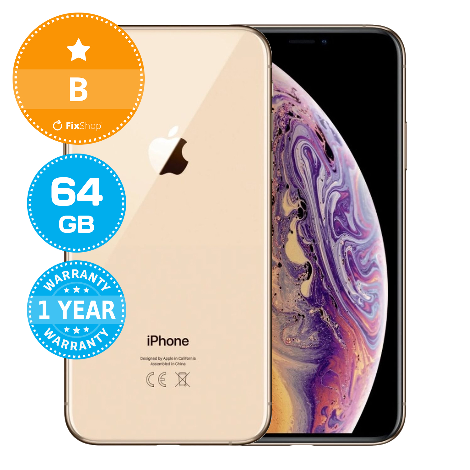 Apple iPhoneXs 64GB ゴールド Used]Apple iPhoneXS 64GB Gold MTAY2J/A SIM-free ◇08/15 - BE