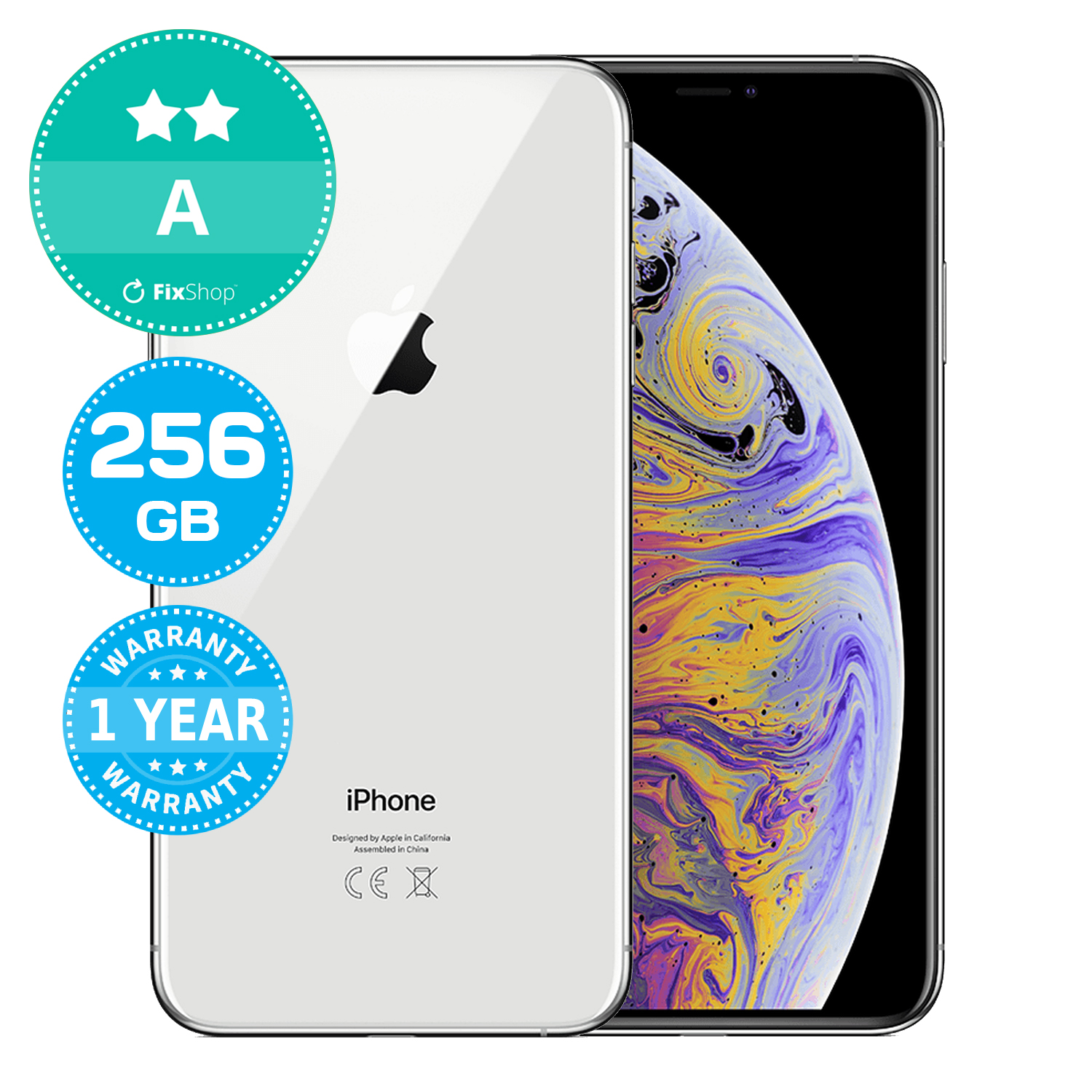 Apple iPhone XS Max Silver 256GB A Recondiționat | FixShop