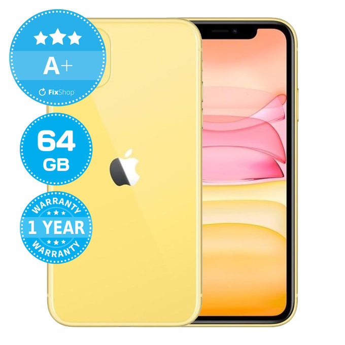 Apple iPhone 11 Yellow 64GB A+ Recondiționat
