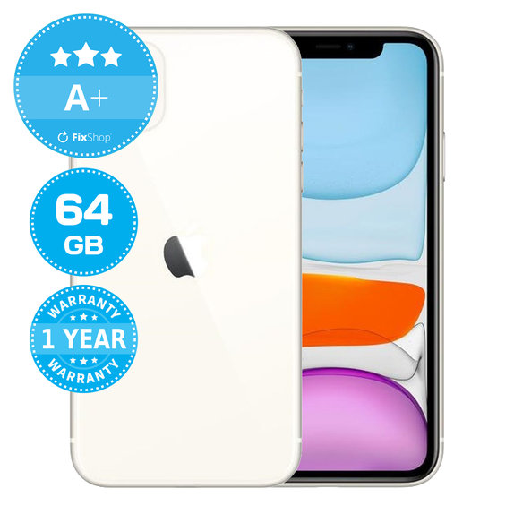 Apple iPhone 11 White 64GB A+ Recondiționat