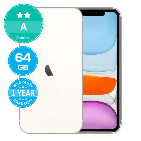 Apple iPhone 11 White 64GB A Recondiționat