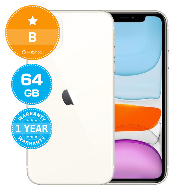 Apple iPhone 11 White 64GB B Recondiționat