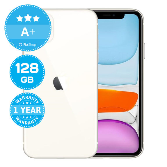 Apple iPhone 11 White 128GB A+ Recondiționat