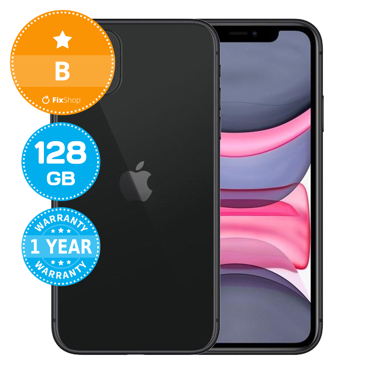 Apple iPhone 11 Black 128GB B Recondiționat | FixShop